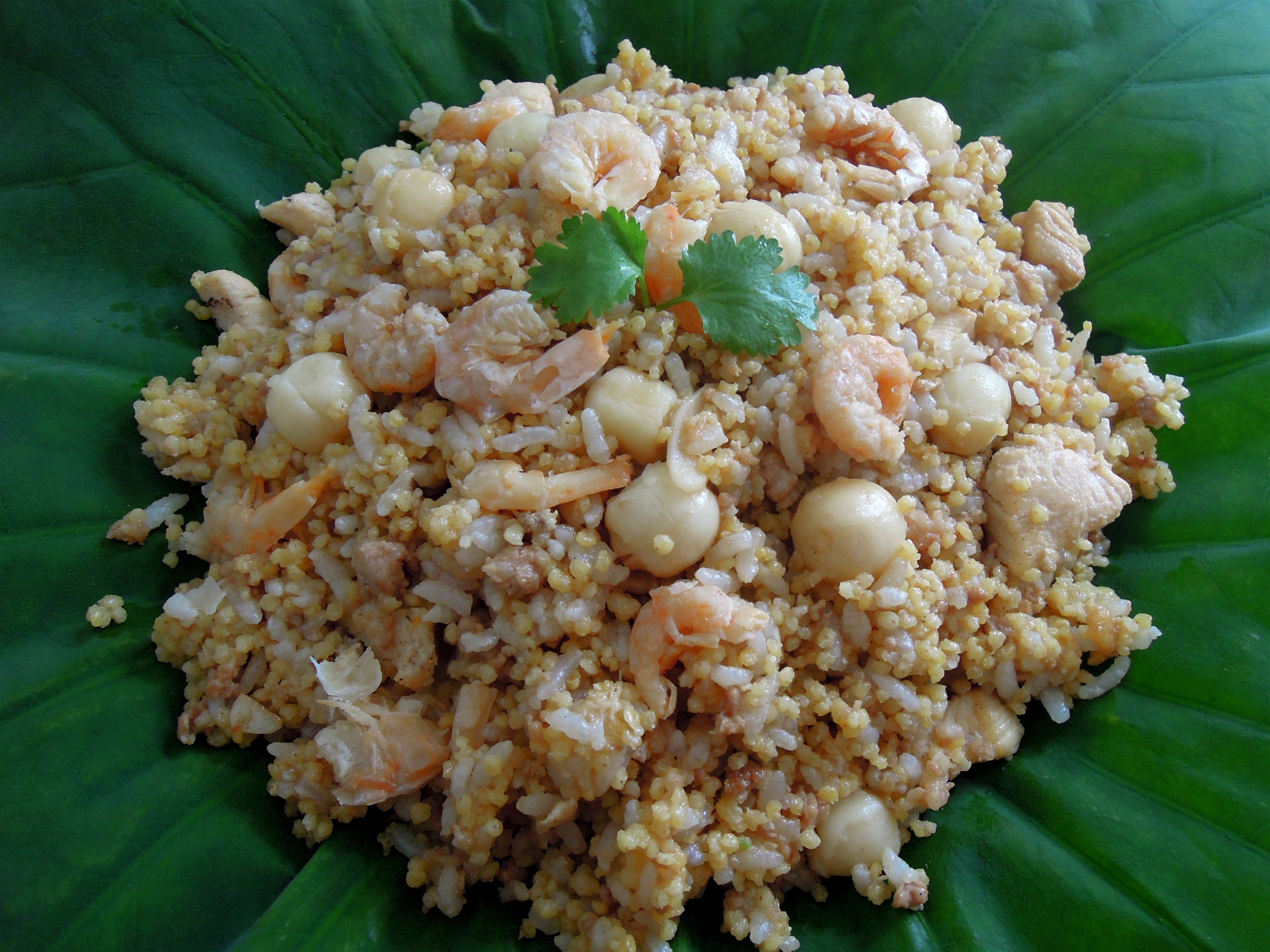 逗虫虫做的荷叶鸡饭