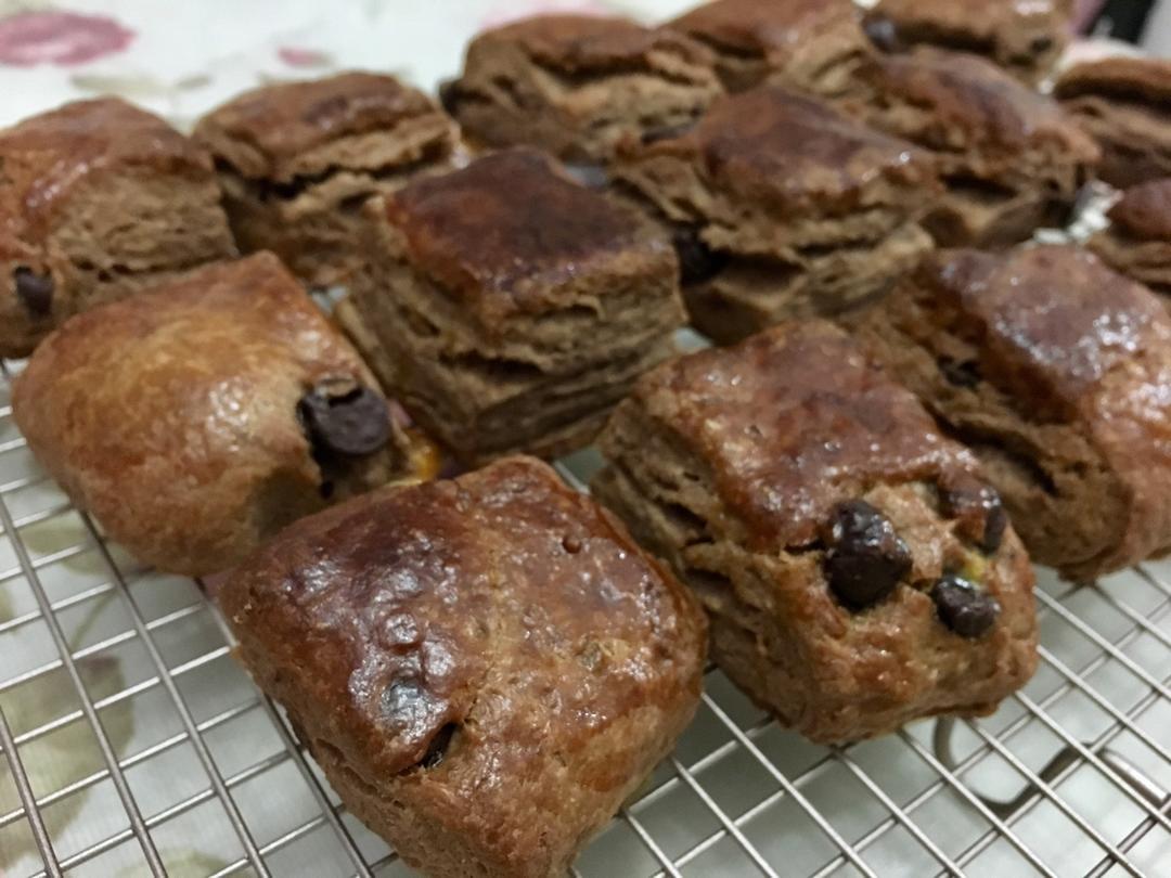 超级好吃的巧克力奶酪司康（Scone）～酵母版
