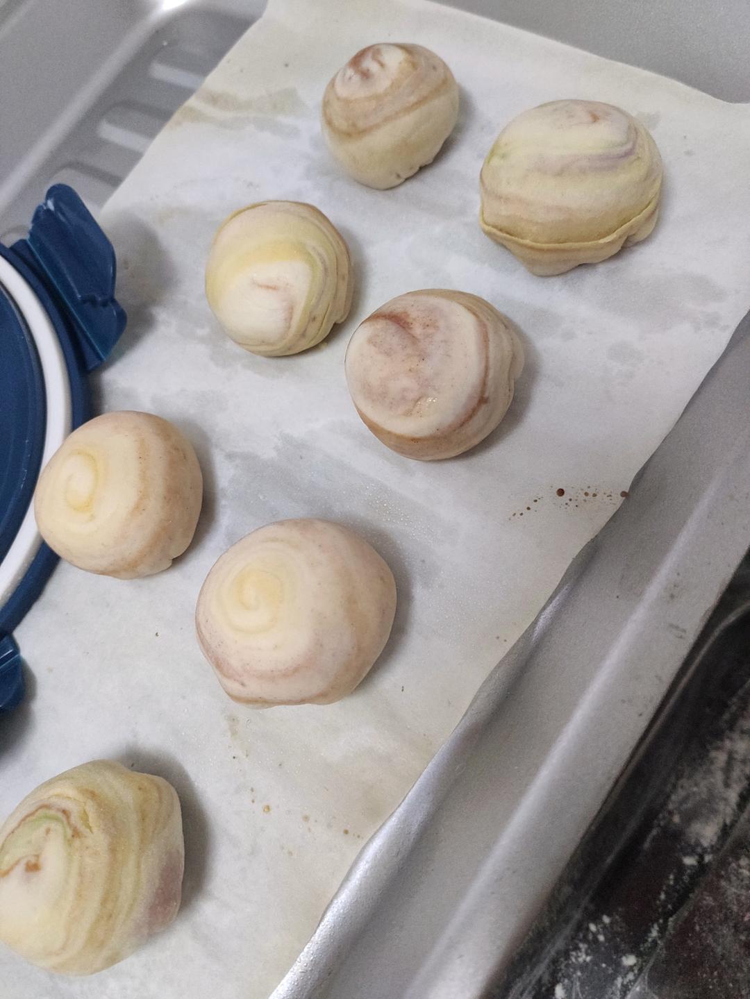 超级好看的彩虹蛋黄酥免费教程！超级详细！按照步骤就能成功！