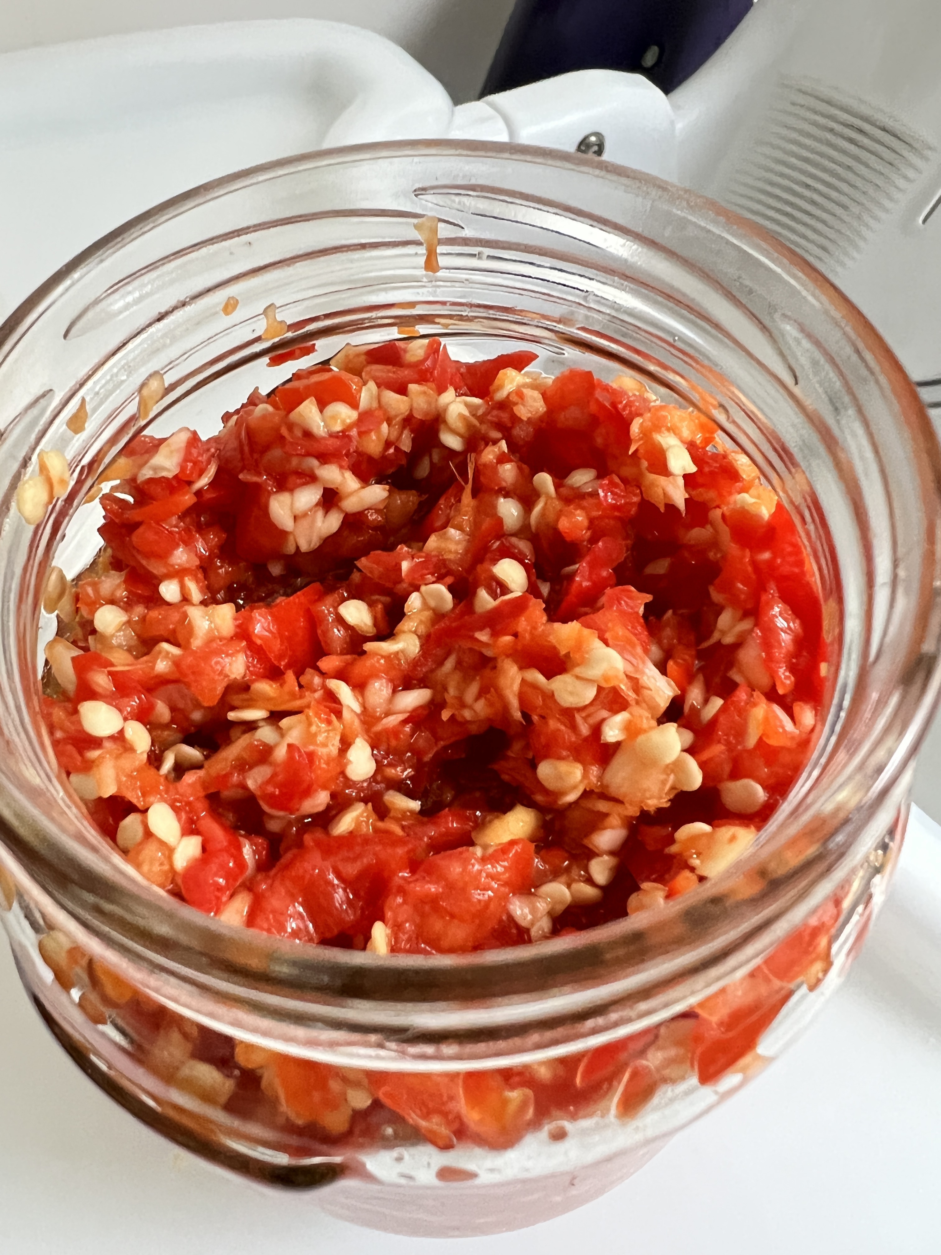 自制剁辣椒（超简单）-拌面，炒菜都好吃！的做法