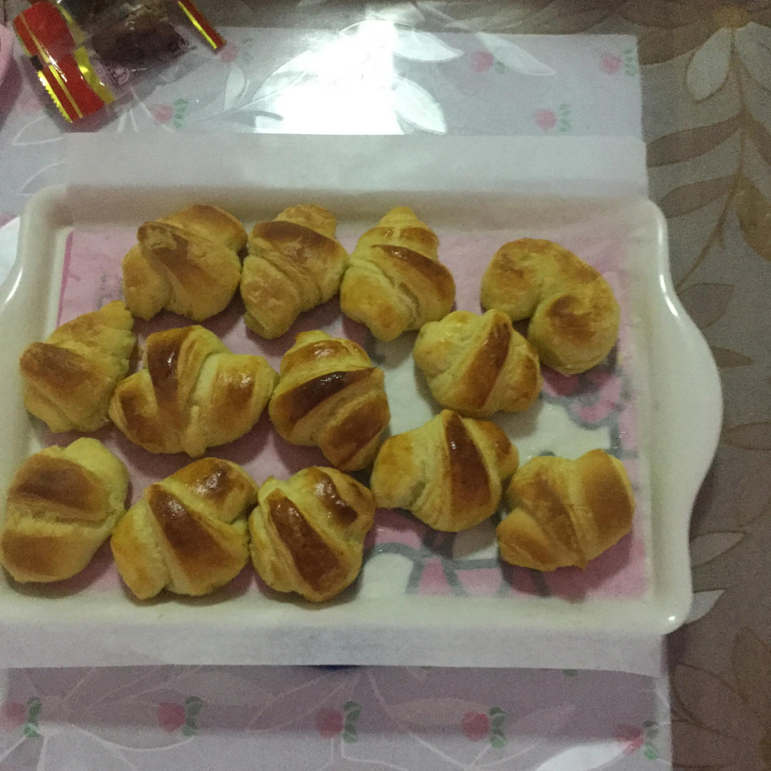 牛角面包Croissant（面包机＋手工）