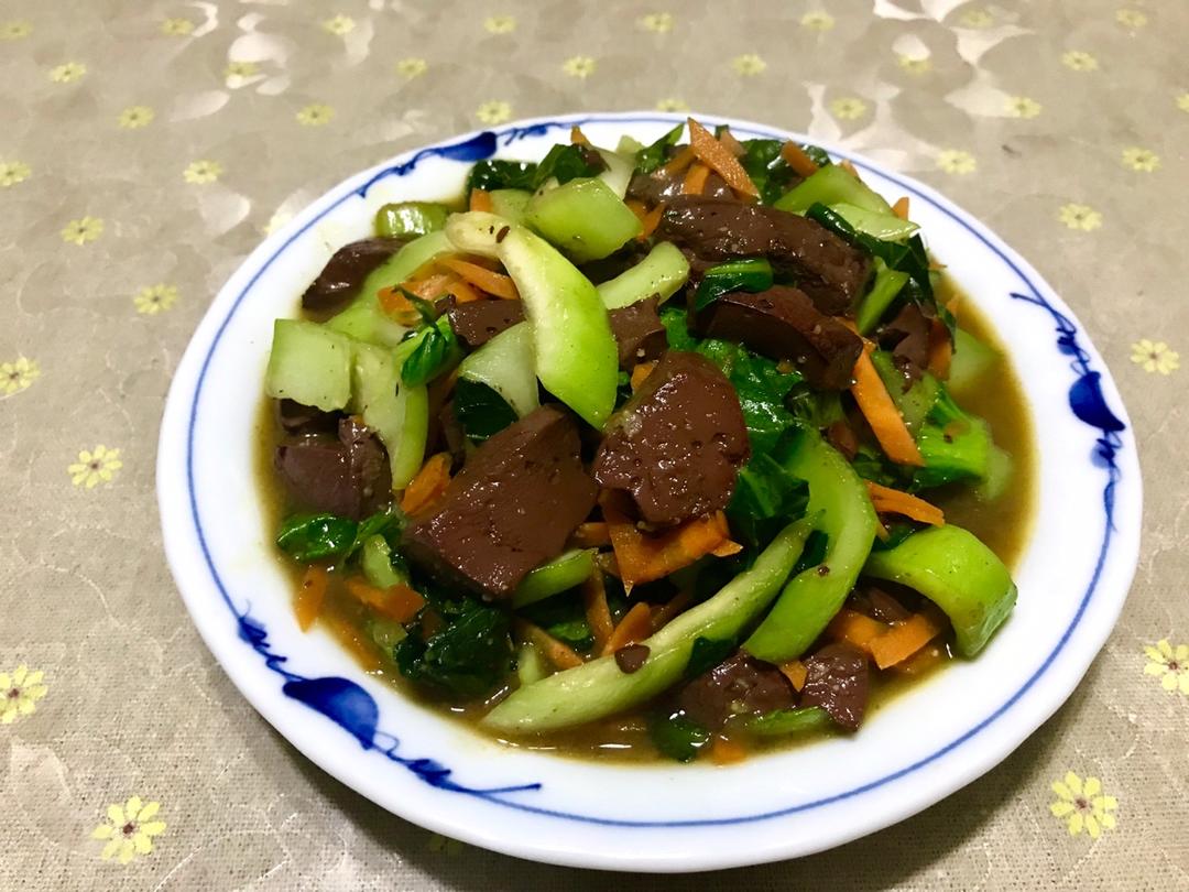 青菜🥬炒猪血