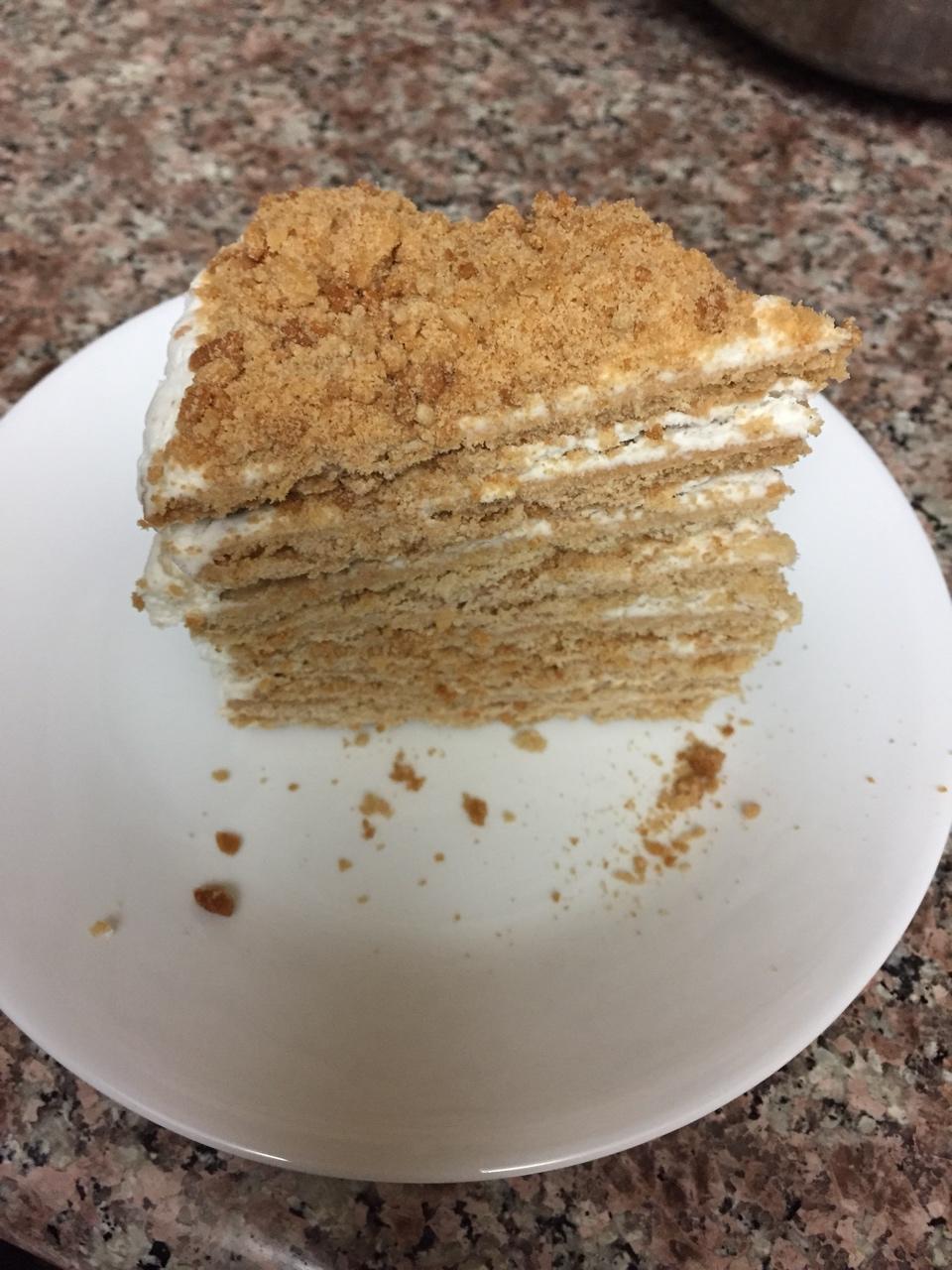 俄罗斯蜂蜜蛋糕   千层蛋糕【又名提拉米苏】