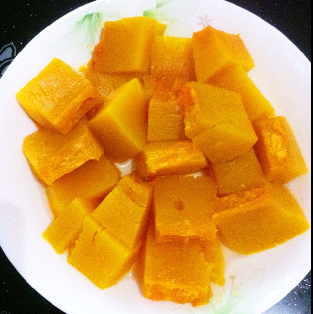 保持矜持做的清蒸南瓜