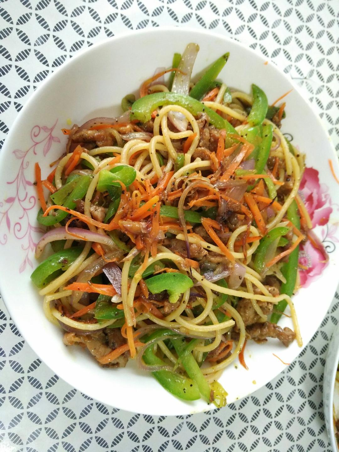 黑椒牛柳意面