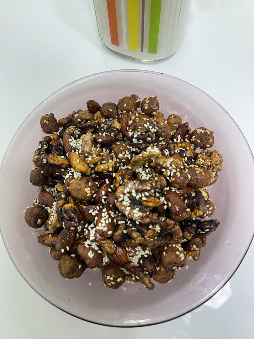 5min空气炸锅琥珀核桃-零失败