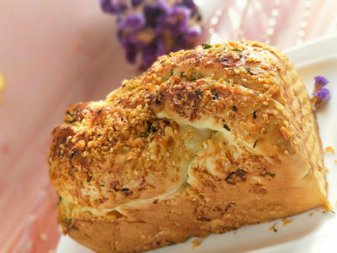 香葱肉松手撕吐司