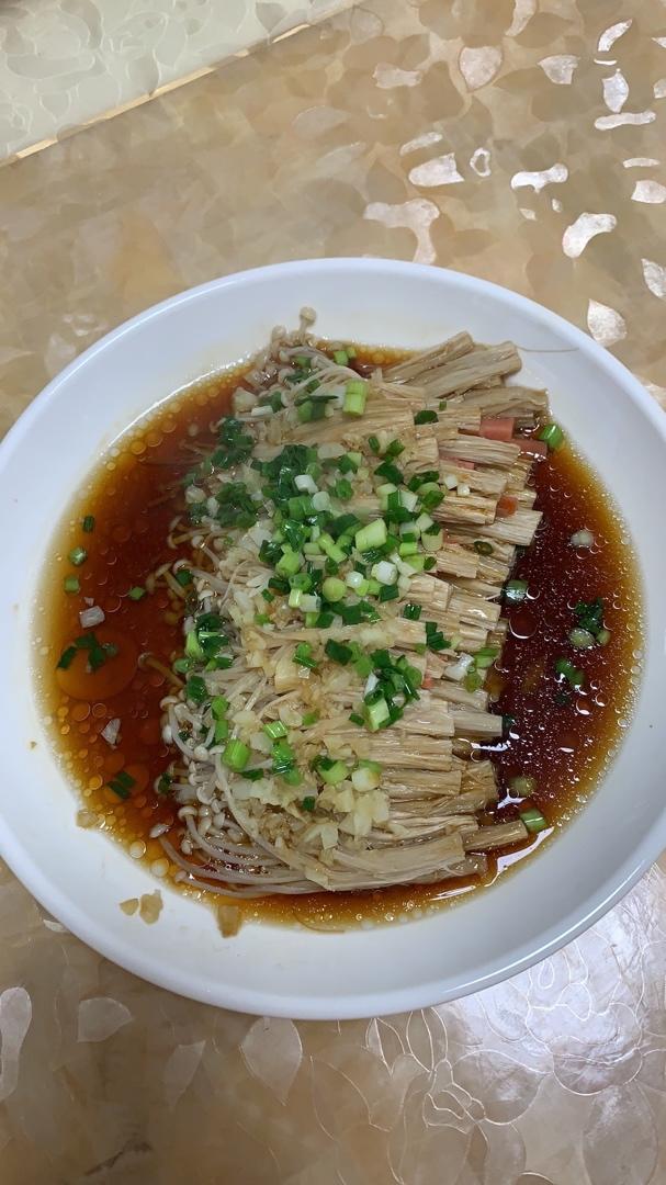 蒜蓉蒸金针菇