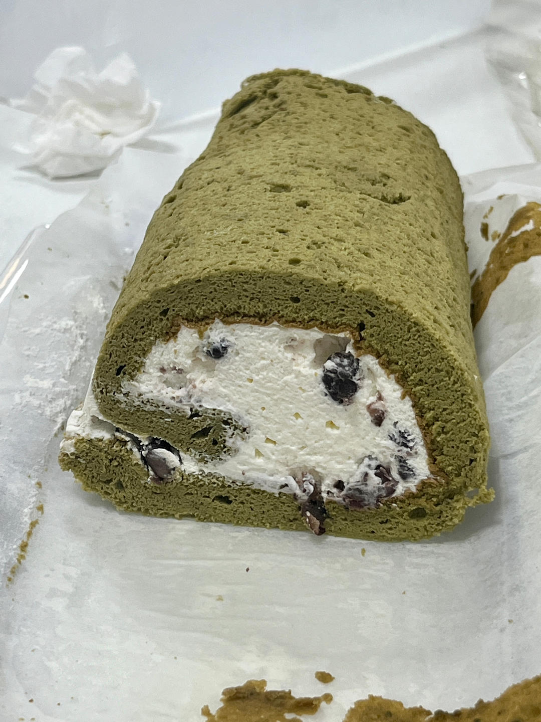 抹茶蜜豆蛋糕卷