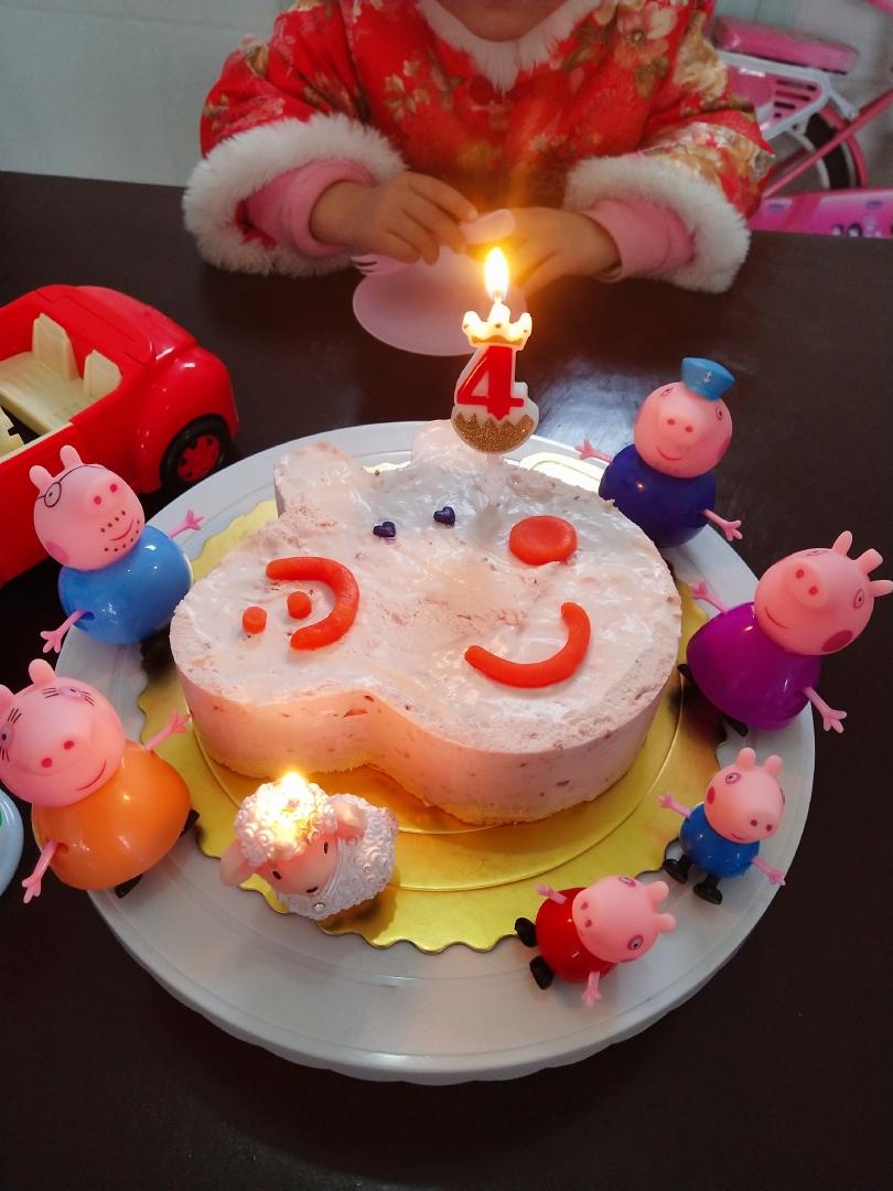 佩奇蛋糕 戚风慕斯