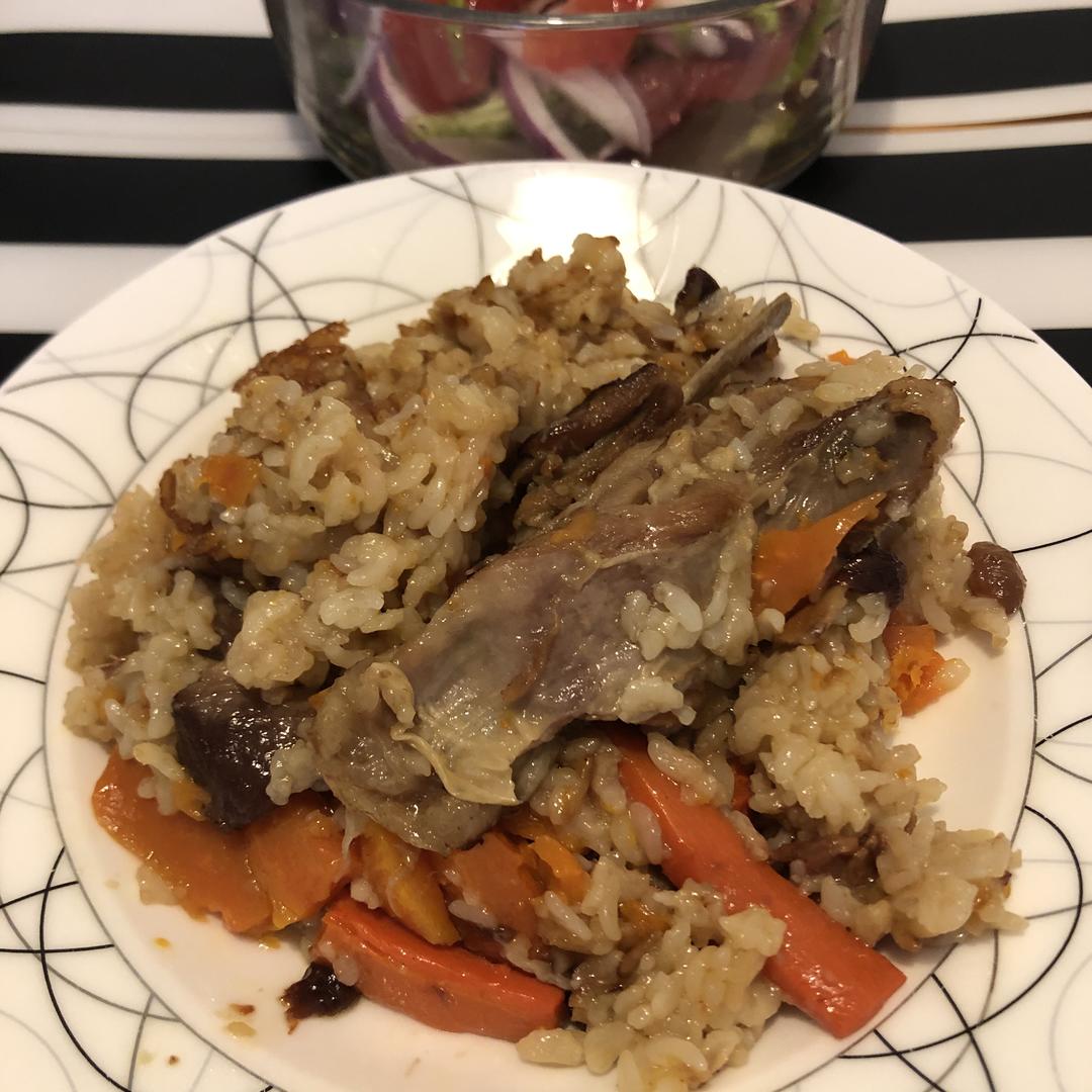 配料简单的喀什手抓饭