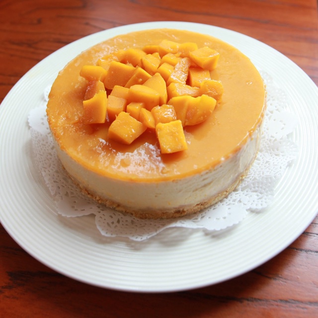 料超足的芒果慕斯蛋糕