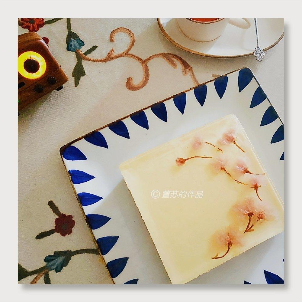 颜值超高的樱花慕斯