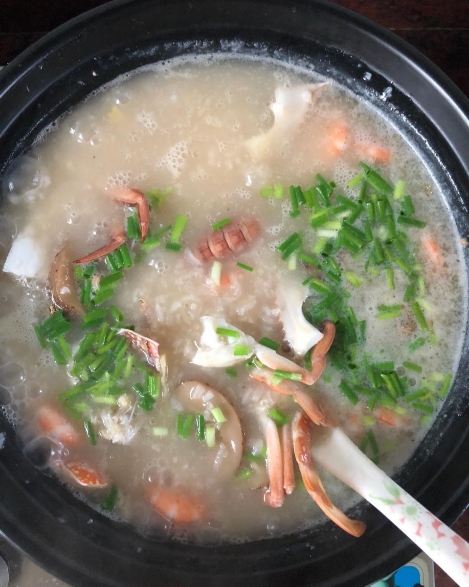 虾蟹沙锅粥