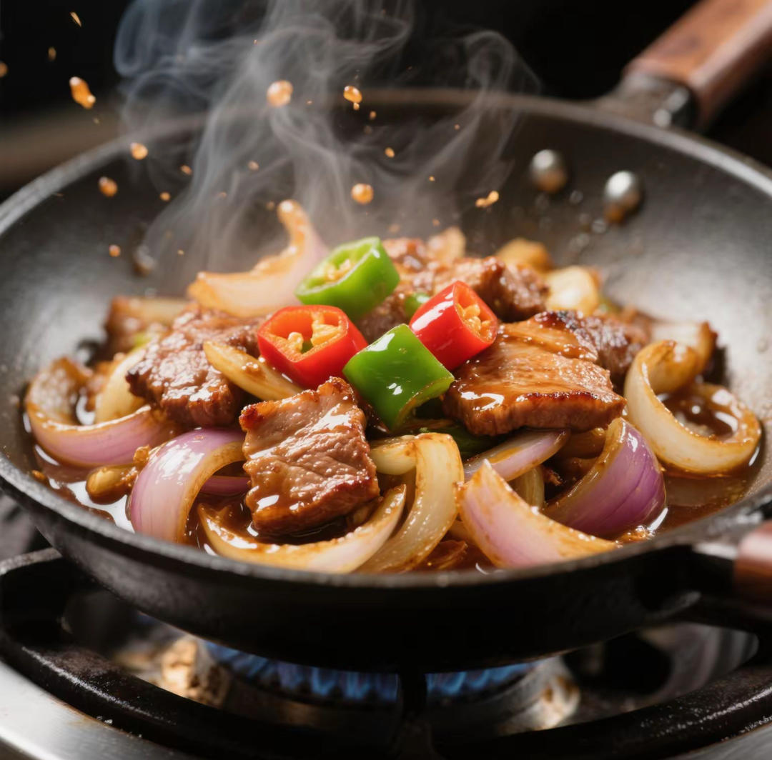 家常卻超級下飯的洋蔥炒里脊肉，配米飯、卷餅或拌面條均可