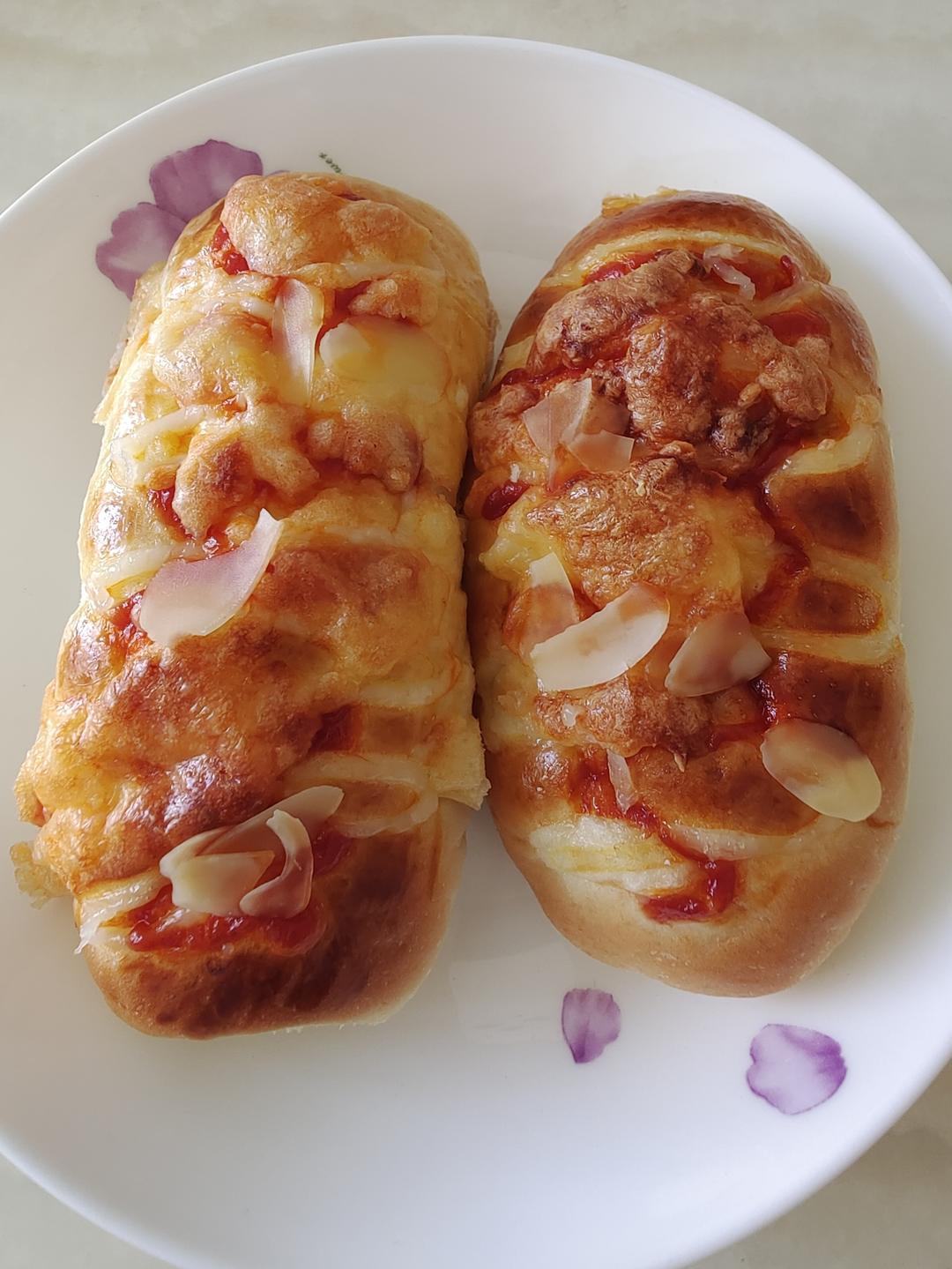 香葱火腿肉松面包