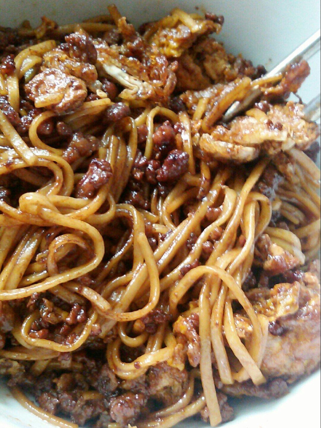 鸡蛋打卤拌面----懒人做法