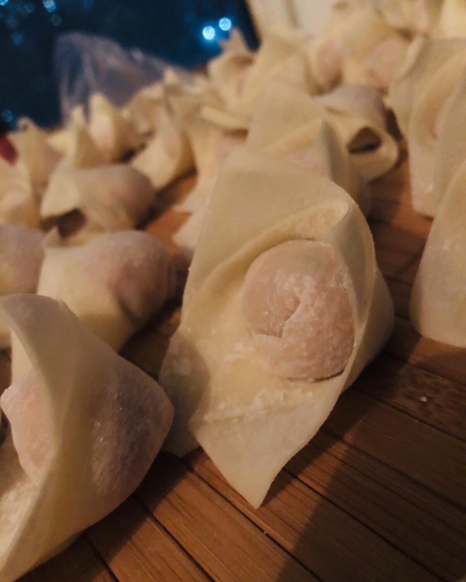 馄饨的包法（简单易学不跑馅儿）