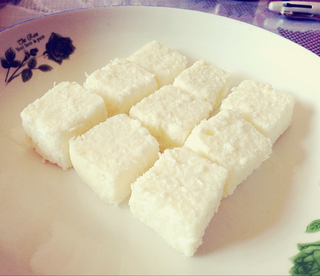 椰丝牛奶小方  入门级冰箱烘焙