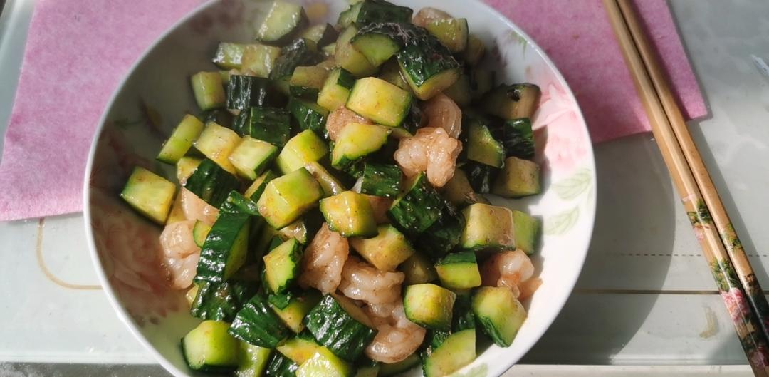 虾仁炒黄瓜
