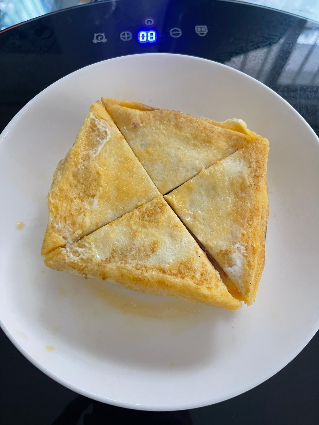 早餐给兄妹俩做好吃的三明治，简单又省事～
