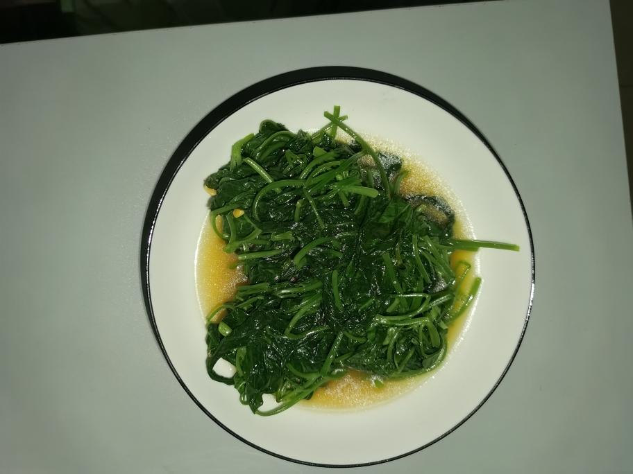 炒空心菜（新手做出大排档的味道）