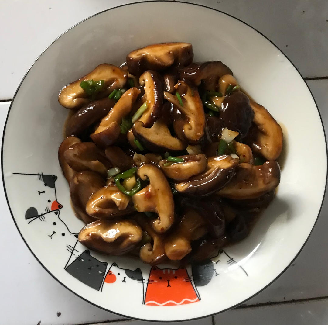 香菇这样炒比肉都好吃😋素炒香菇