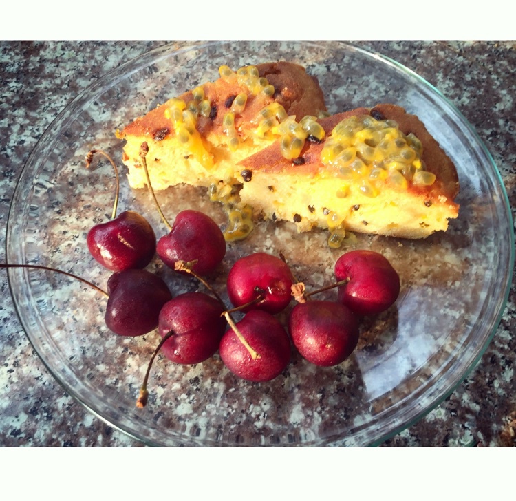 轻盈百香果磅蛋糕