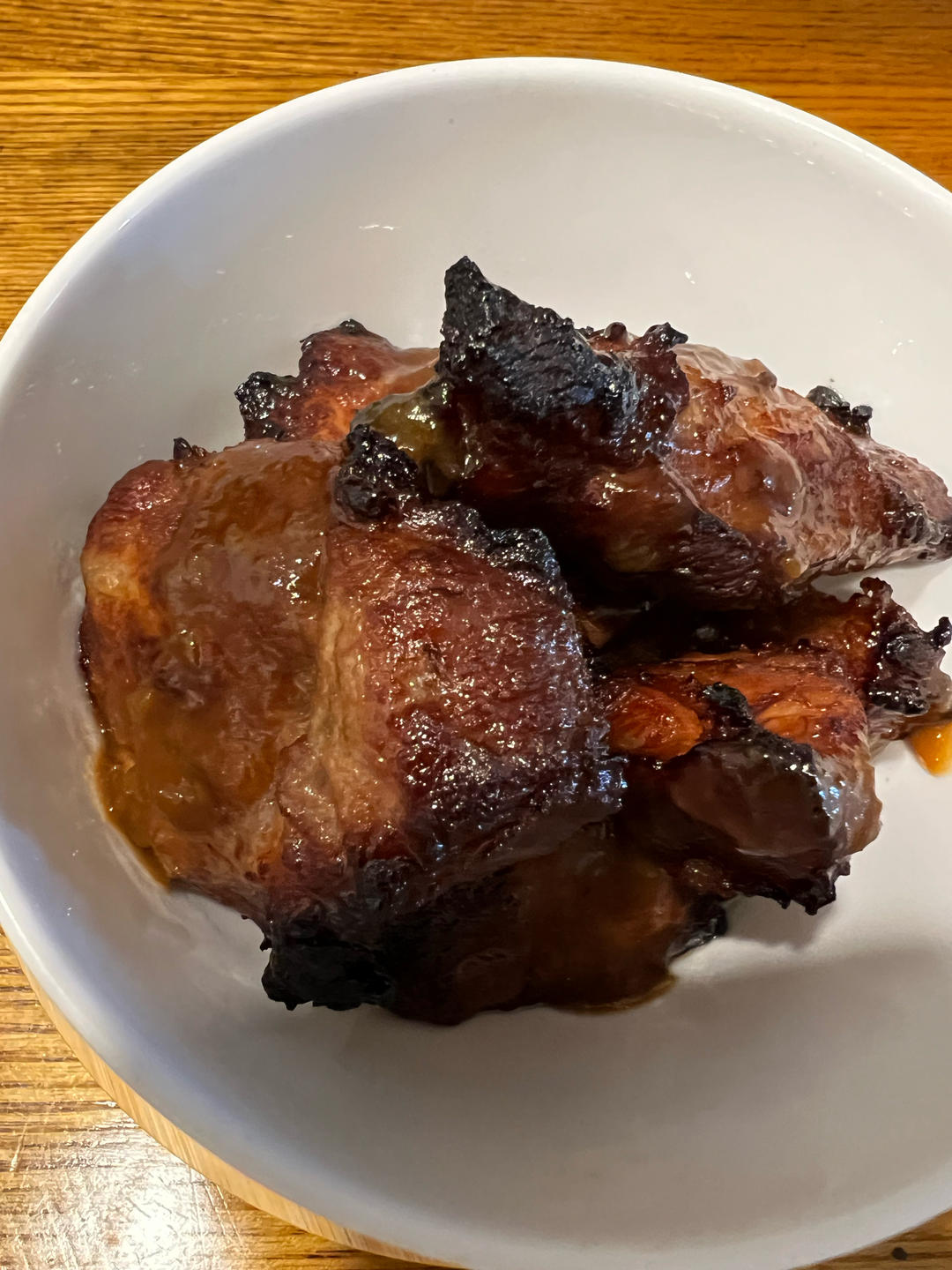 炭烧猪颈肉，家常做法的柠香叉烧肉