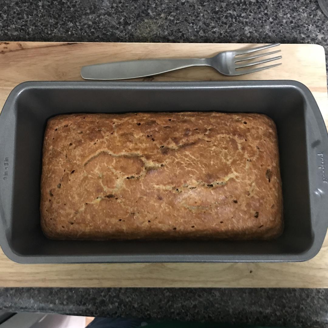 100%全谷物香蕉快手面包丨健康·烘焙