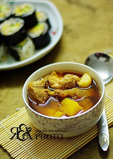 棒骨酱汤的做法