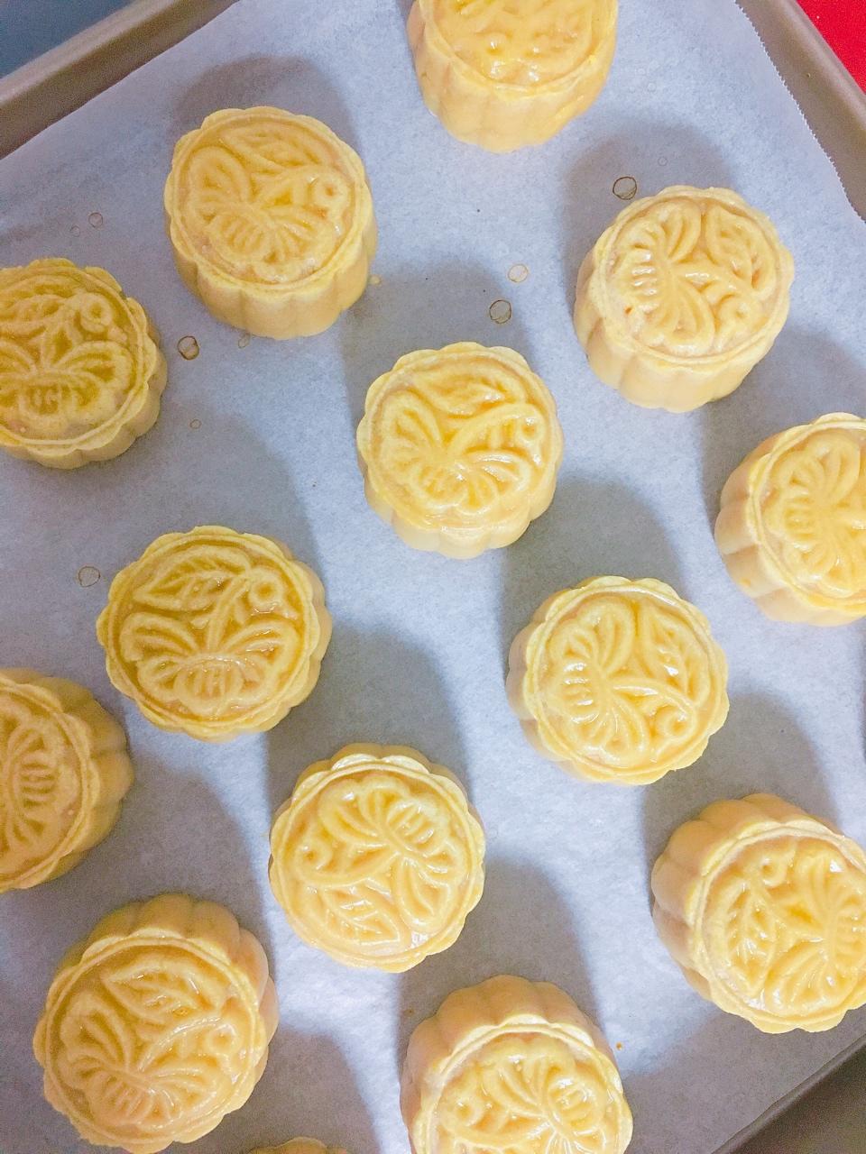 流心奶黄月饼（无吉士粉/转化糖浆版本）【曼食慢语】