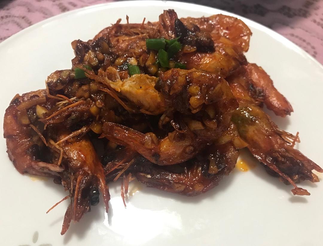 干烧香辣开背虾