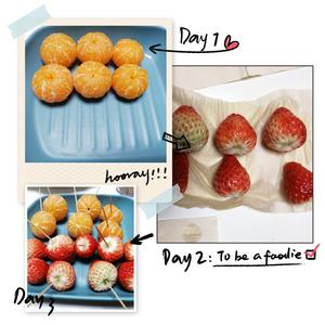 酸甜酥脆的冰糖葫芦：草莓&蜜橘的做法 步骤2
