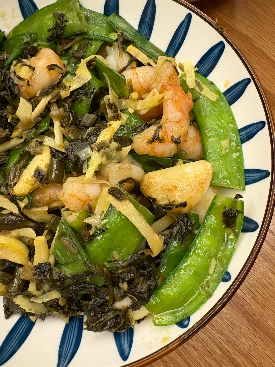 清脆爽口咸香下饭的咸菜荷兰豆炒腊肠