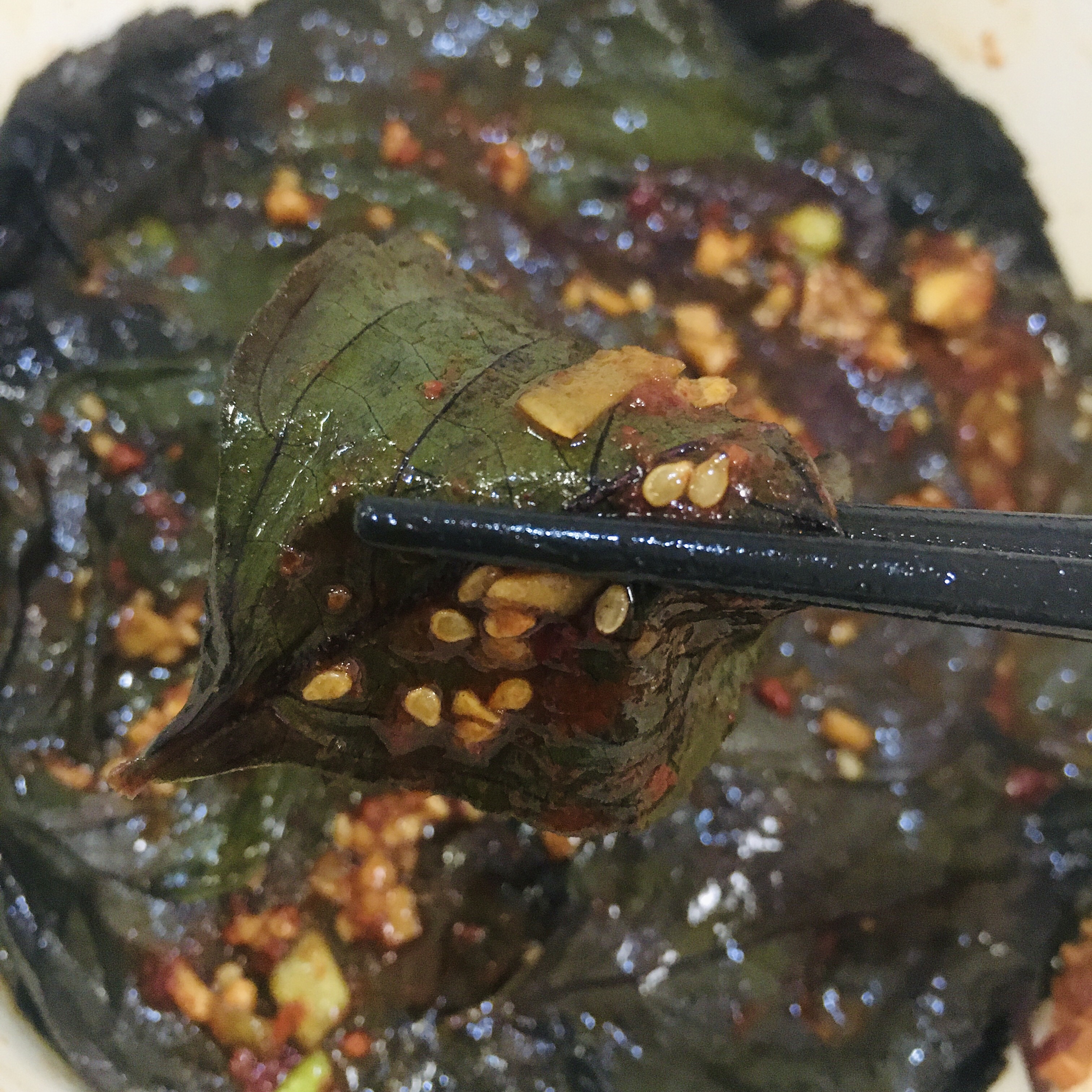 超级下饭的韩式腌紫苏叶的做法 步骤25