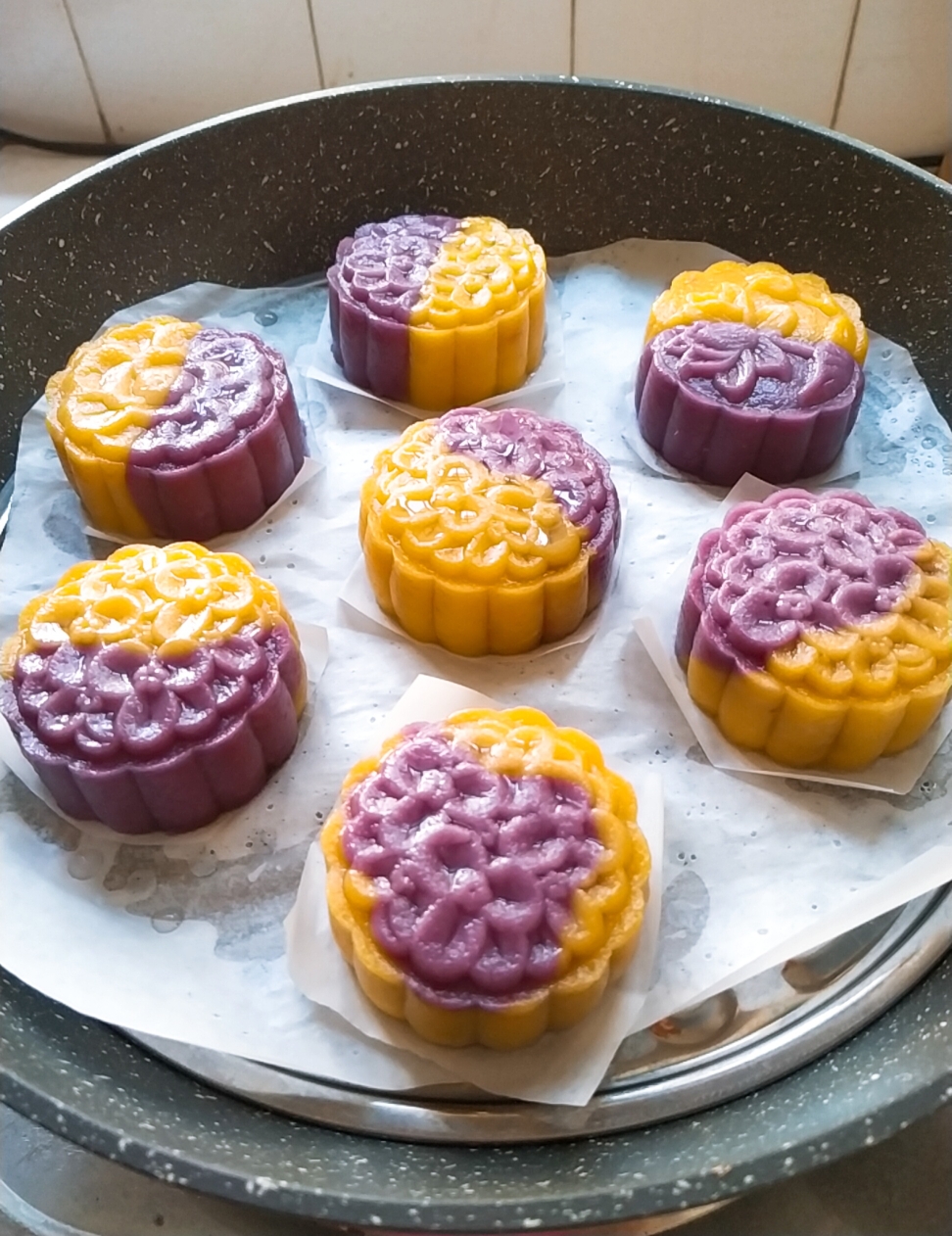 双色紫薯南瓜糯米糕(分享两种做法)的做法 步骤17