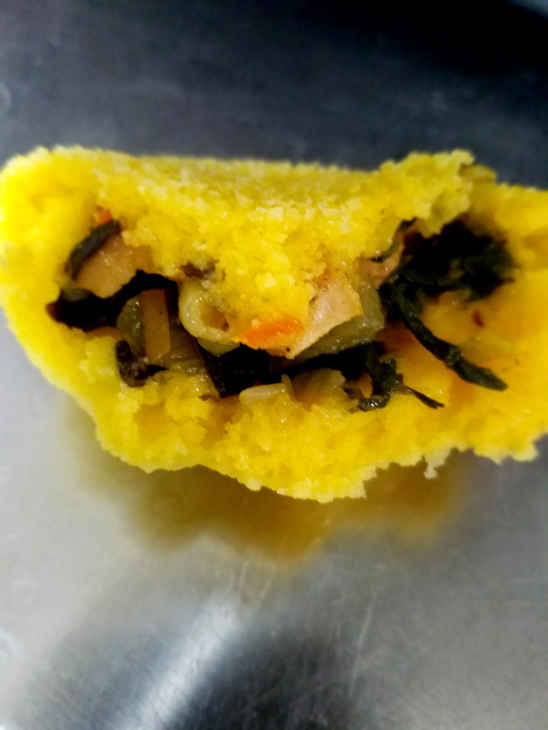 减脂餐--玉米面菜团