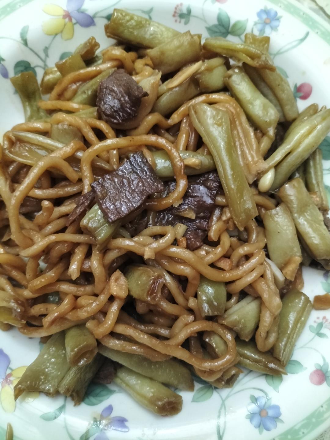 地道老北京扁豆焖面 豆角焖面 太好吃小心吃撑哦