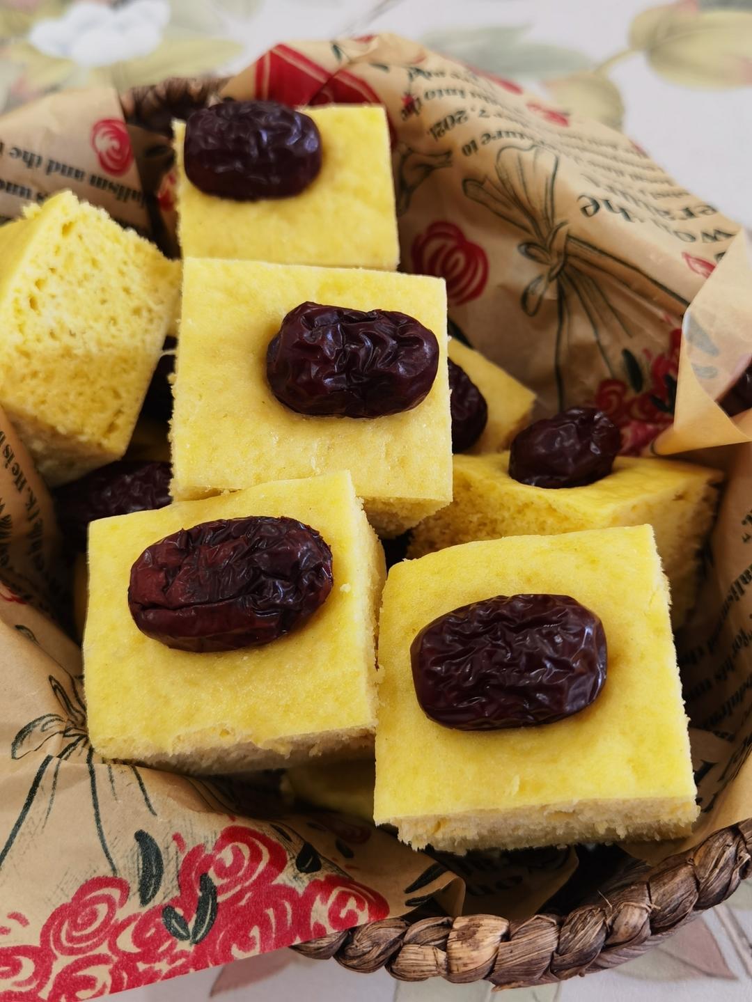 玉米面发糕 粗粮细作 低糖低热量减脂餐 新手零失败 不回缩不塌陷 超快手