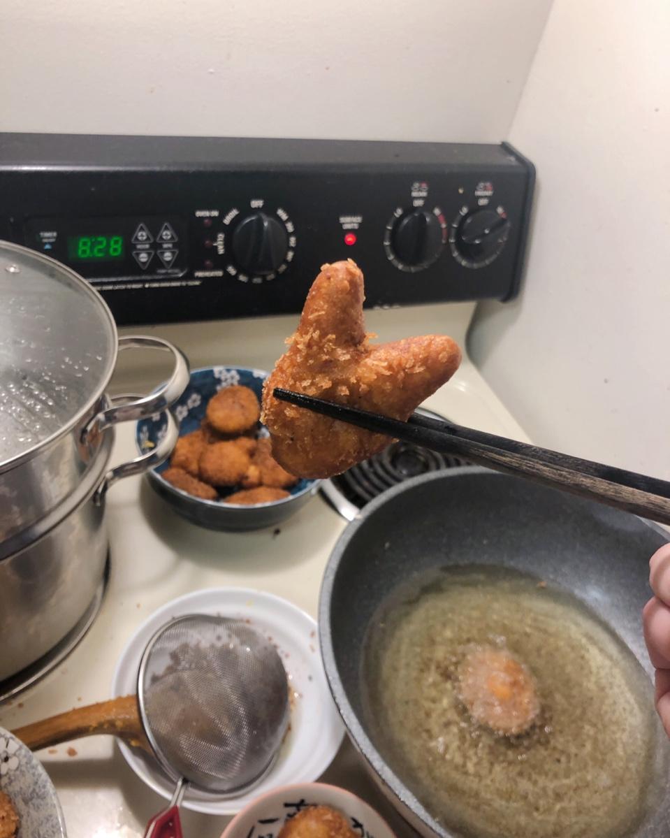 雪花南瓜饼