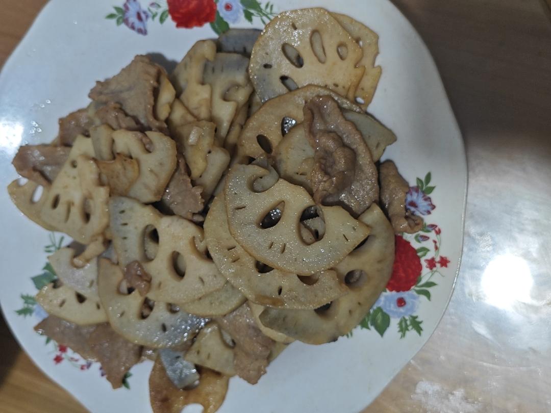 清炒藕片