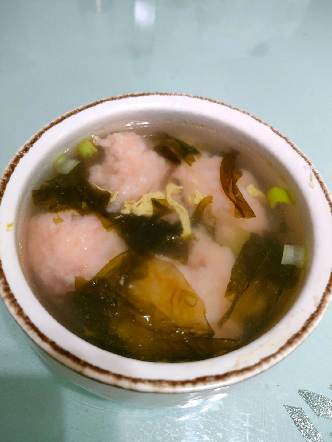 紫菜虾滑汤