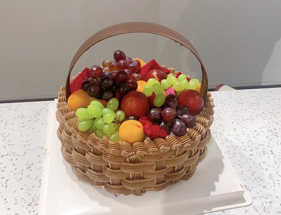 夏日水果篮蛋糕的做法