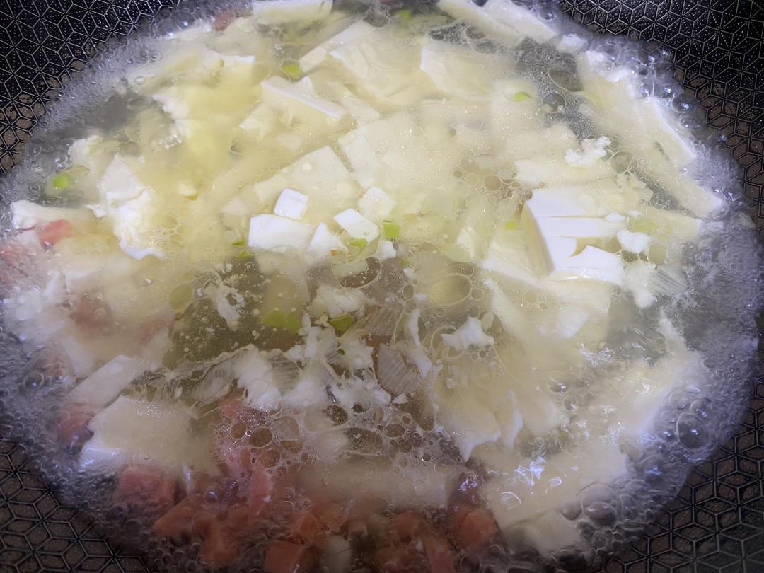 香菜豆腐羹【太太乐鲜鸡汁芝麻香油】的做法 步骤5