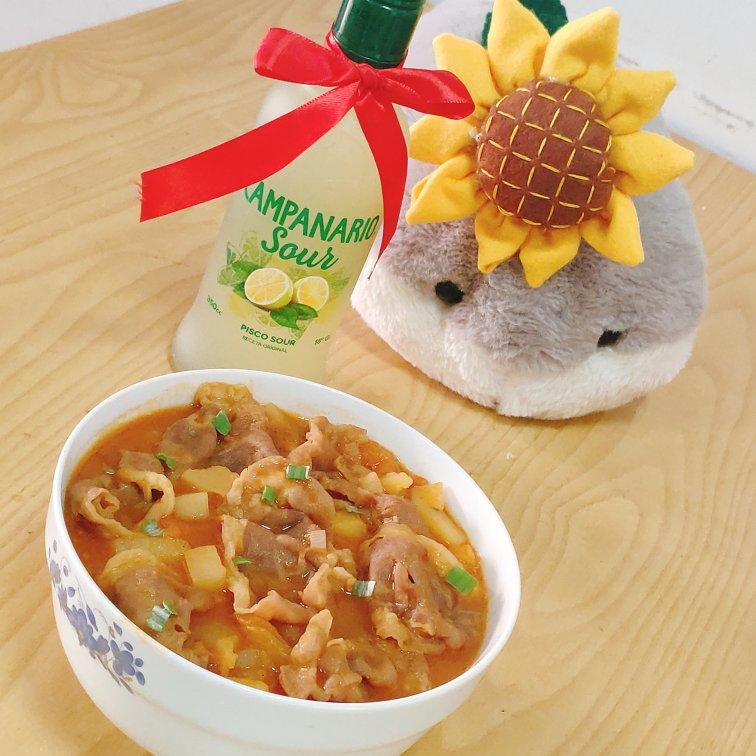 番茄土豆肥牛锅