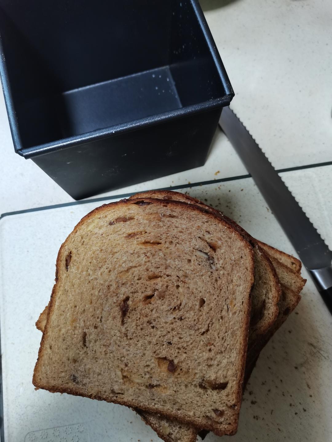 全麦葡萄干肉桂吐司丨健康·烘焙