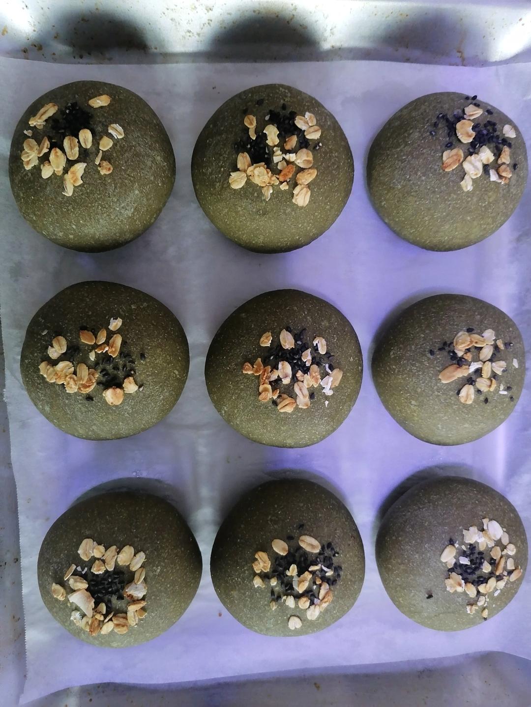 全麦日式抹茶红豆包