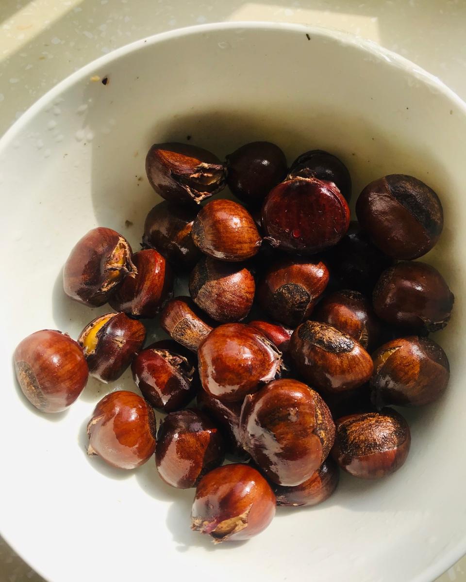 微波炉版蜂蜜栗子