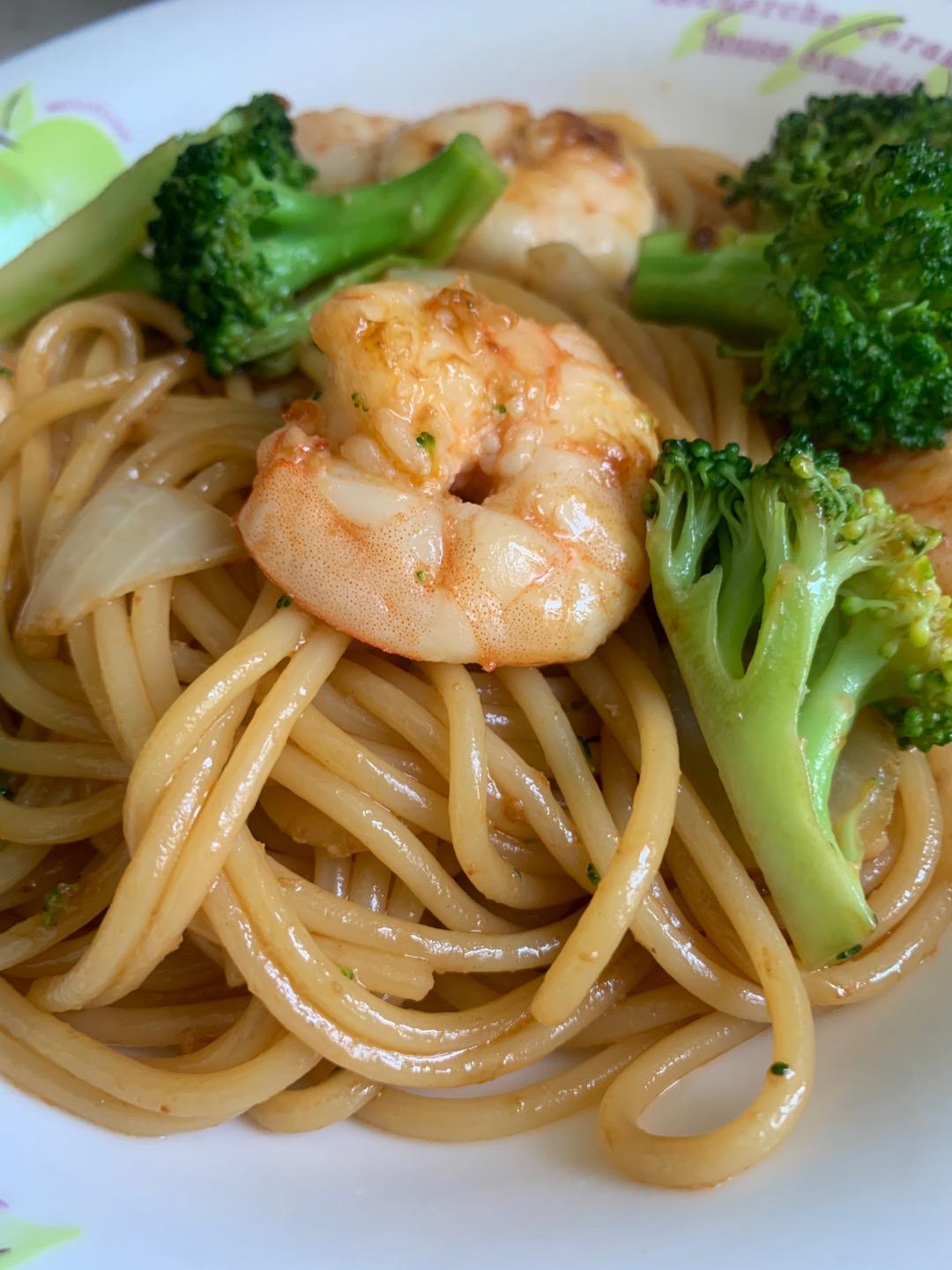 减脂|美味又低脂的虾油虾仁意大利面